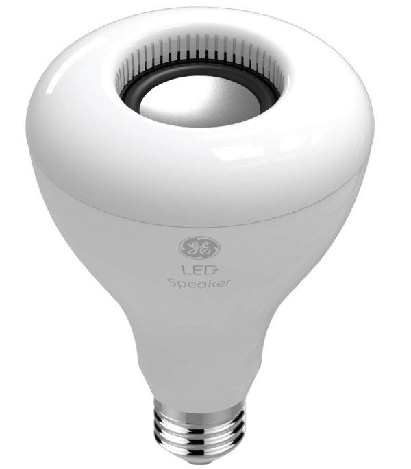 GE Lighting 93100354 BR30 LED Light Bulb With Speaker, 9 Watts For Discount