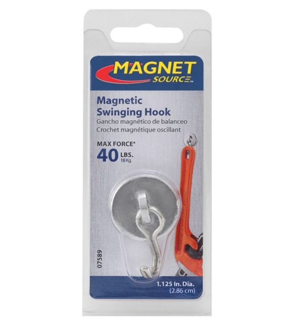 Master Magnetics 07589 Magnetic Base With Swing Hook, Silver Sale - Image 2