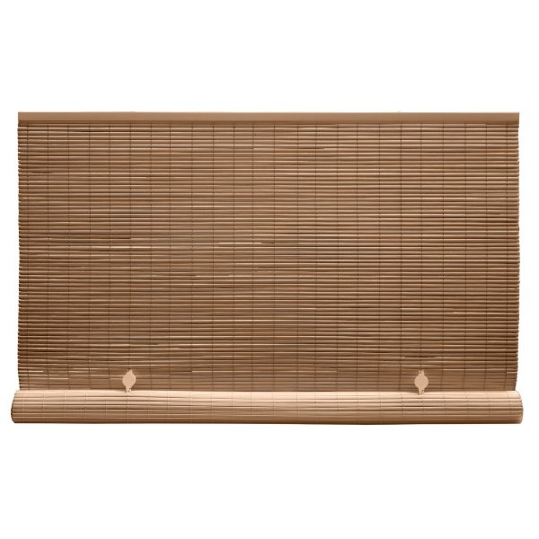 Lewis Hyman 3321246 Cord Free 1 4  Oval Roll Up PVC Shade, Woodgrain, 48 x72  For Cheap