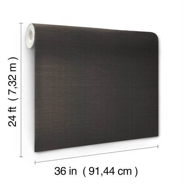 Maguey Black Sisal Wallpaper Sale - Image 3