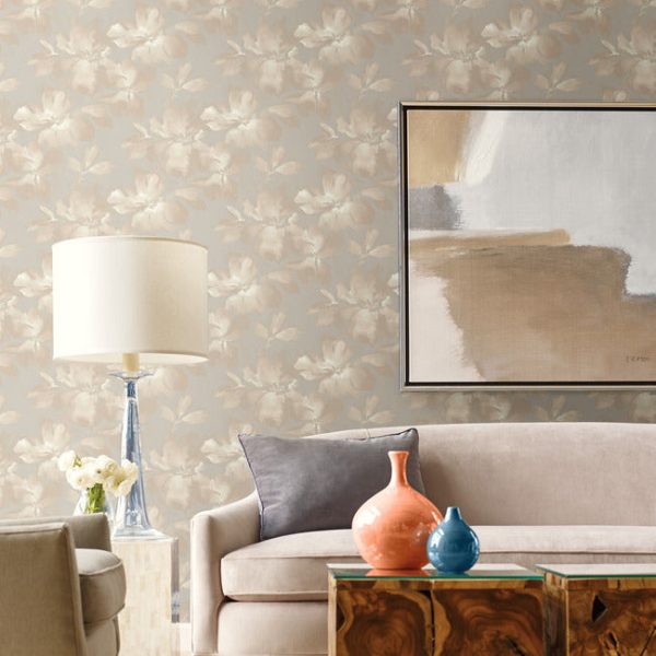 Midnight Blooms Premium Peel + Stick Wallpaper Online now - Image 2