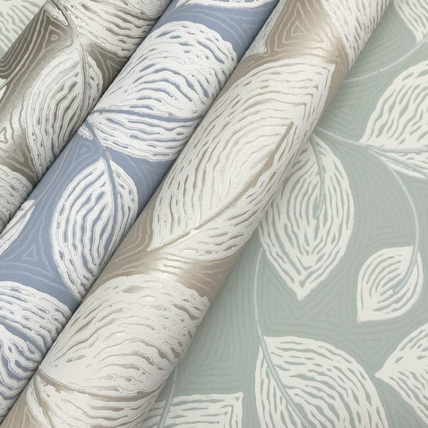 Contoured Leaves Wallpaper Online - Image 4