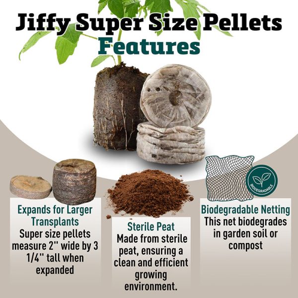 Jiffy Greenhouse 36 ct Super Size Pellet Kit Hot on Sale - Image 2