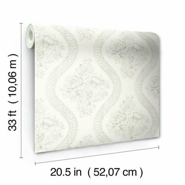 Coverlet Floral Wallpaper on Sale - Image 3