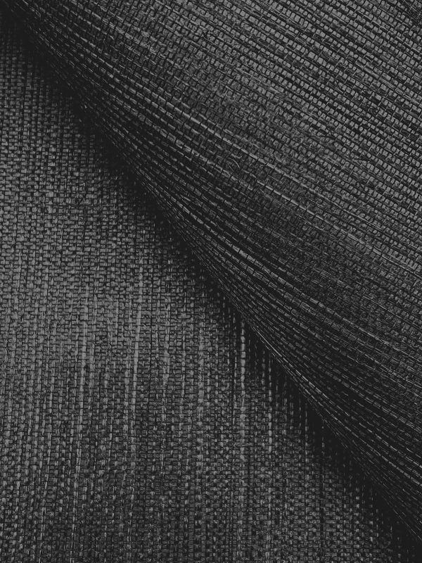 Maguey Black Sisal Wallpaper Sale - Image 2