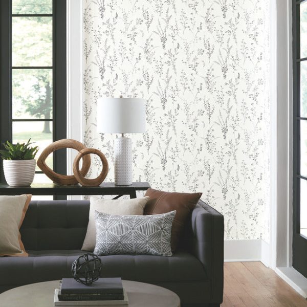 Wildflower Sprigs Peel and Stick Wallpaper Online Sale - Image 3